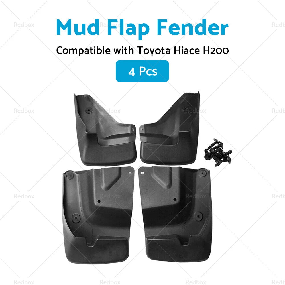 4X Splash Guard Mud Flap for Toyota Hiace H200 (2005–2019)