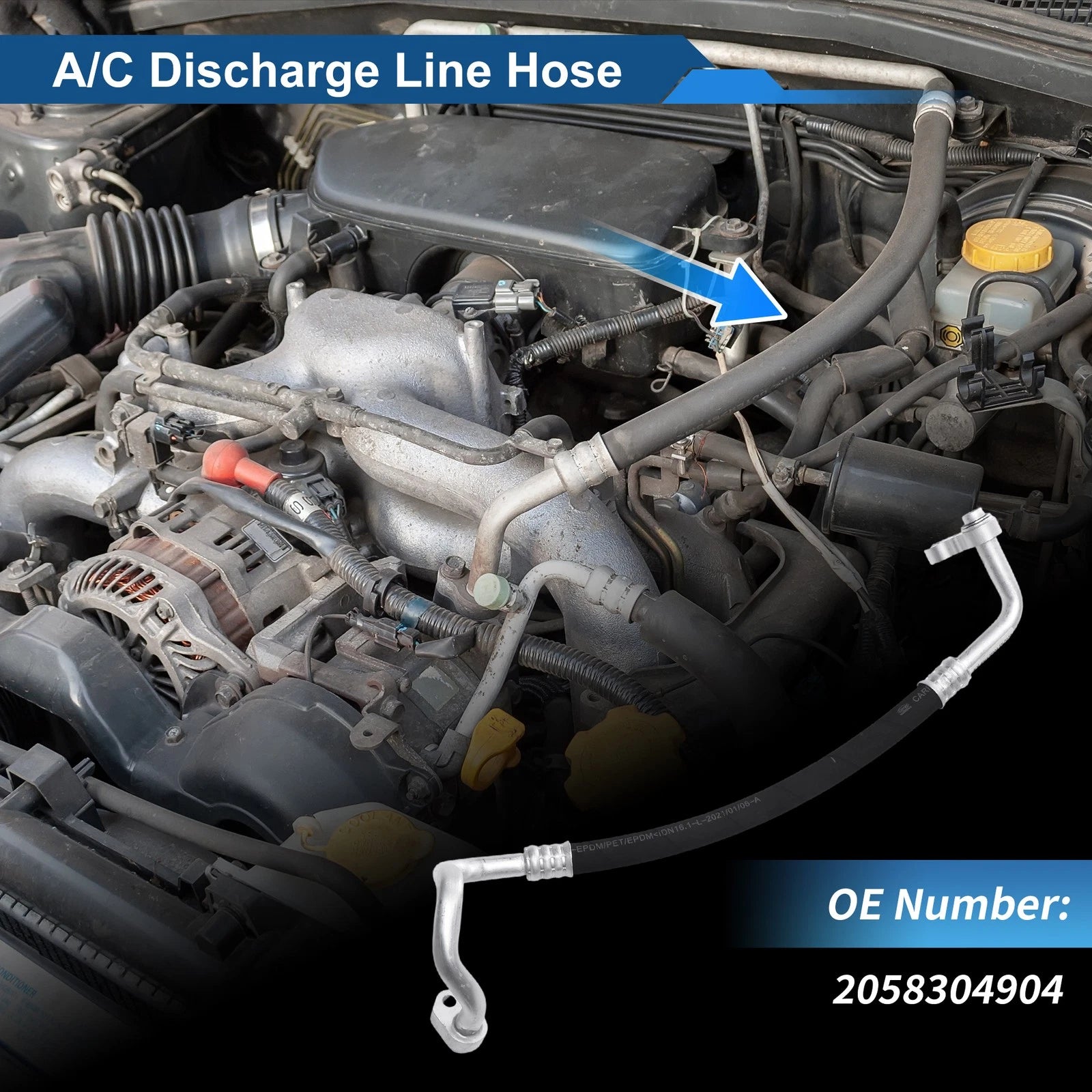 A/C Refrigerant Liquid Hose Replacement for Mercedes-Benz E350 (2020–2023)