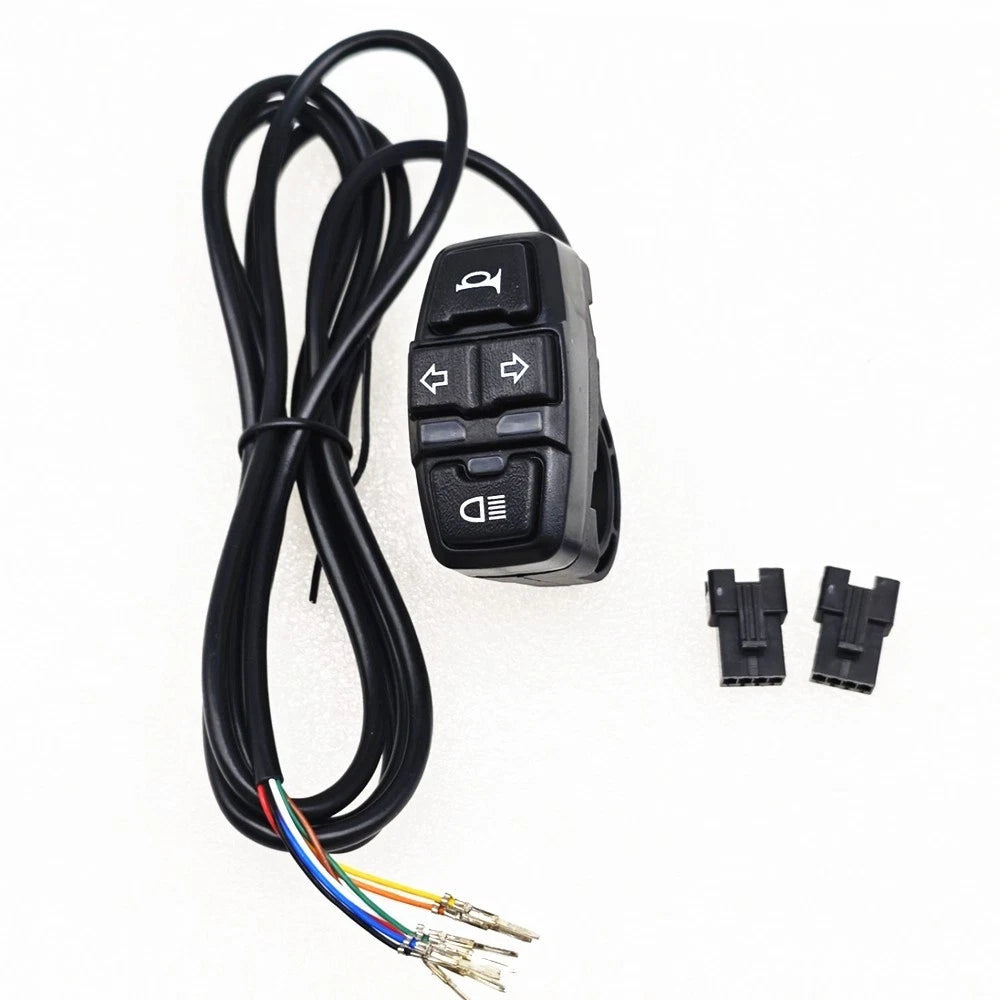 Motorcycle Headlight Horn Turn Light Switch for E-bike Scooter (Waterproof)