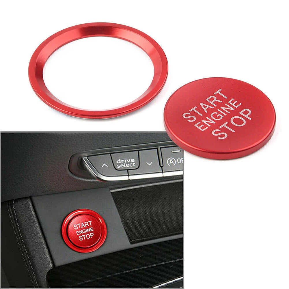 Engine Start Button Decorative Ring Cover for Audi A4L/A5/A6L/A7/A8/Q5 (2010–2023)