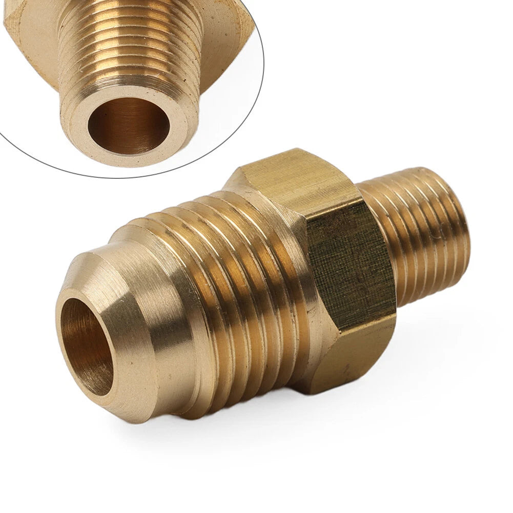 1pc 1/8 NPT Male to 3/8 SAE Flare Brass Pipe Fitting for Air Conditioner