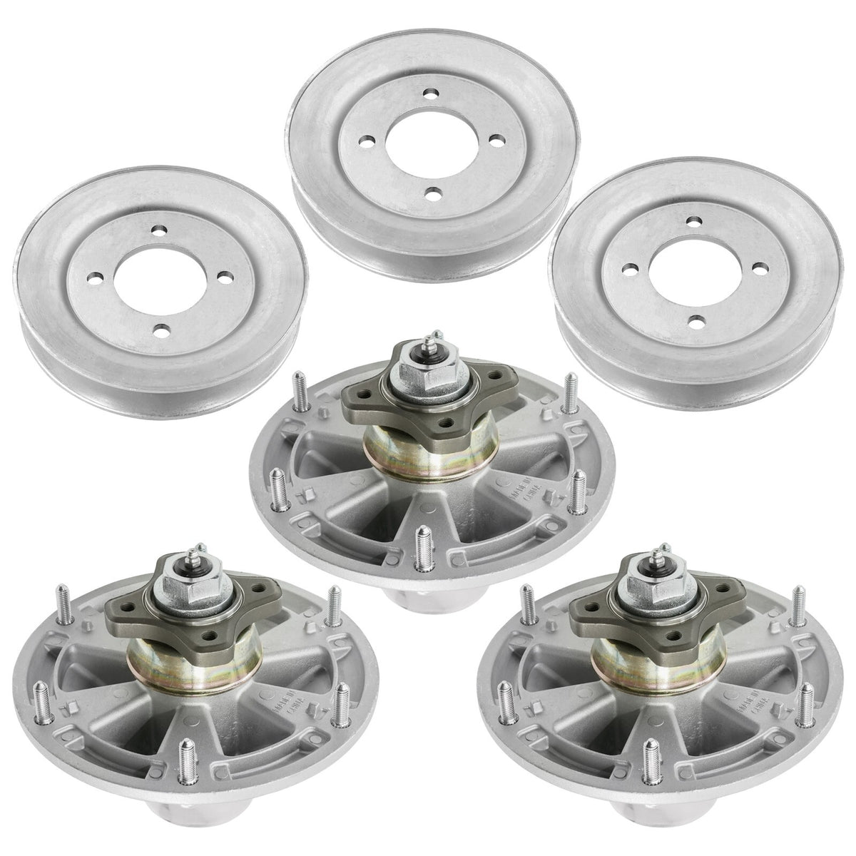 Deck Spindle and Pulley Replacement for John Deere ZTrak Z510 Z710 (2004–2018)