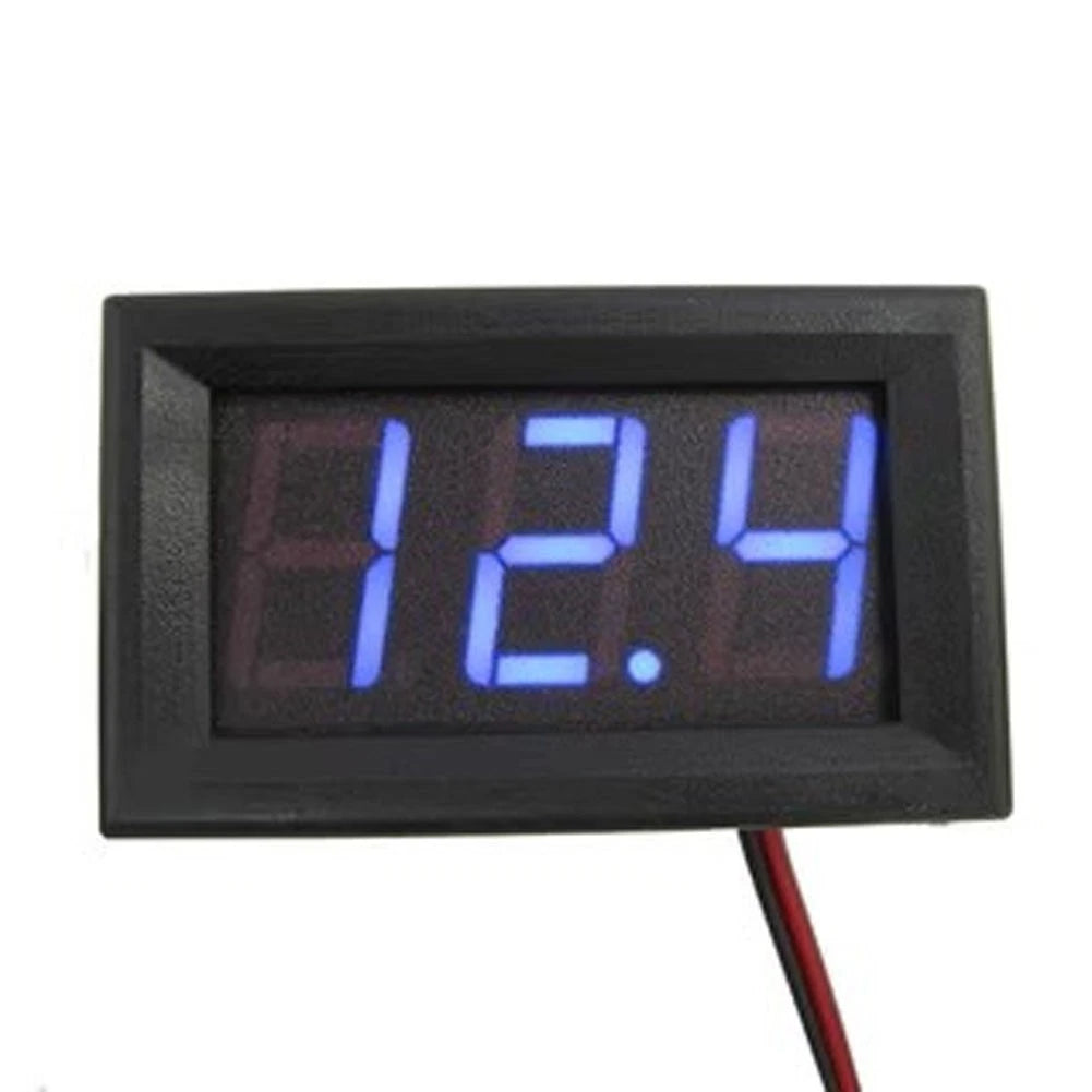 2X LED Voltmeter DC 4.5V-30V for Universal Applications