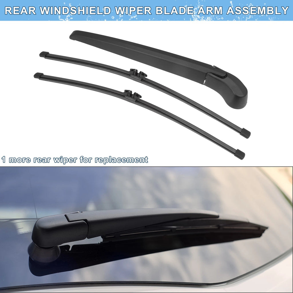 Rear Windshield Wiper Blade Arm Set Replacement for BMW X5 X5M (2007–2013)