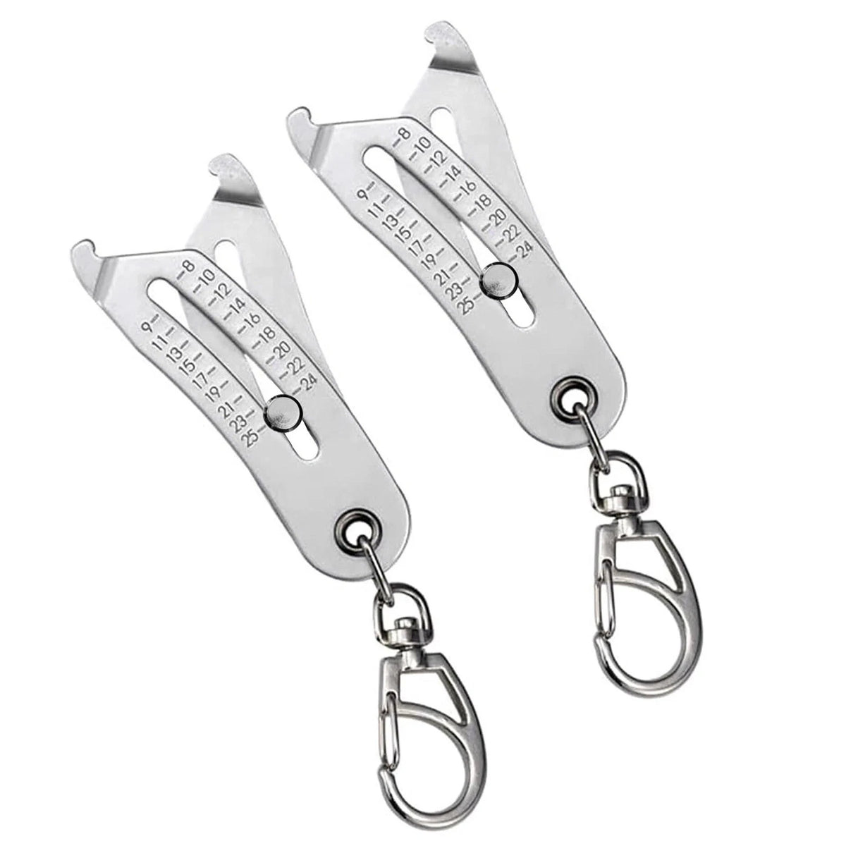 2X Portable Thread Checker Set for Precision Bolt Size Finder