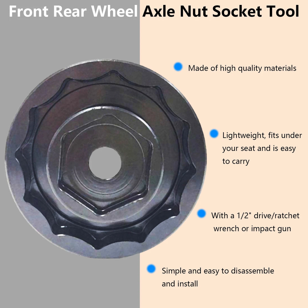 Wheel Axle Nut Socket Tool for Ducati Multistrada Monster Super Sport (2010–2023)