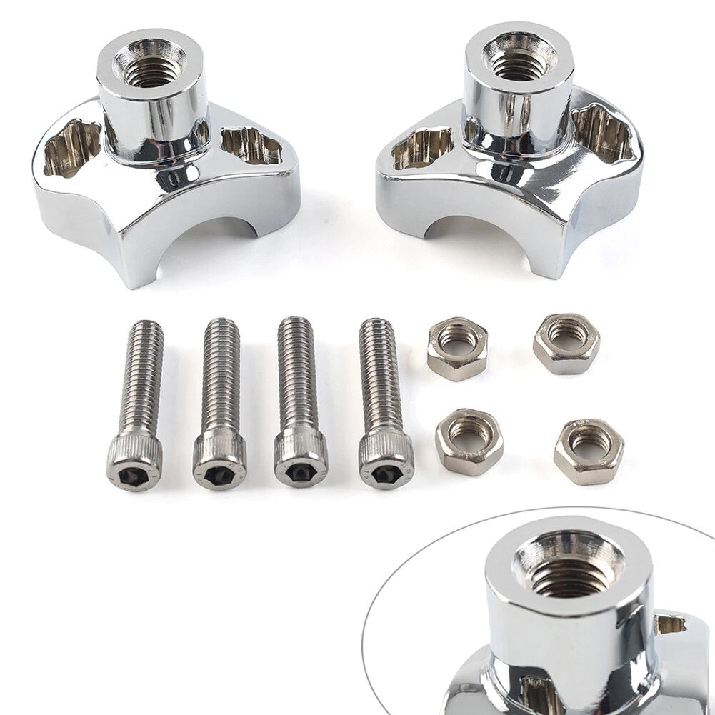 1.7" Tall Handlebar Risers for Harley Softail Dyna Street Bob (2018–2023)