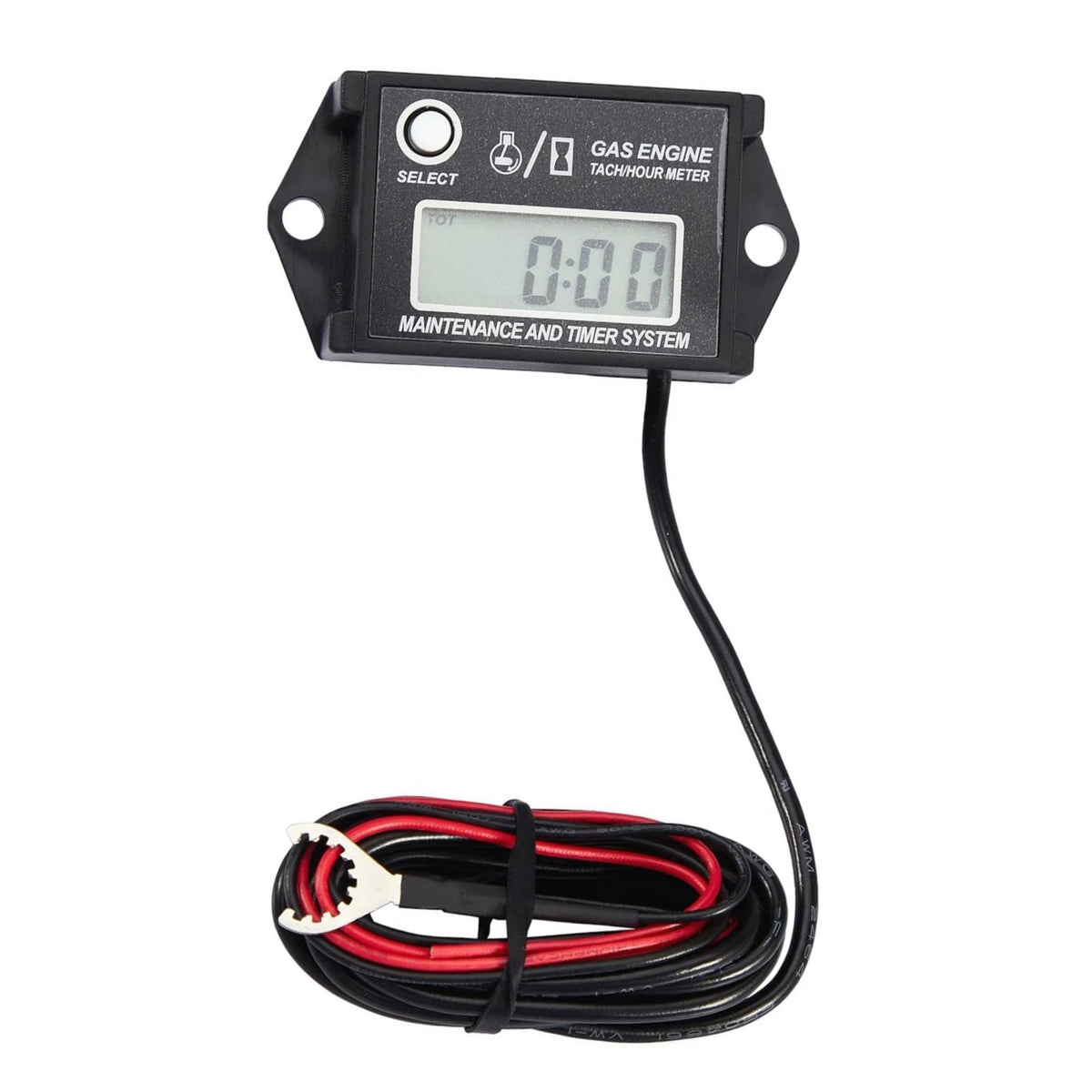 Digital Mini Tachometer Hour Meter for Go Kart Golf Cart (25000 RPM)
