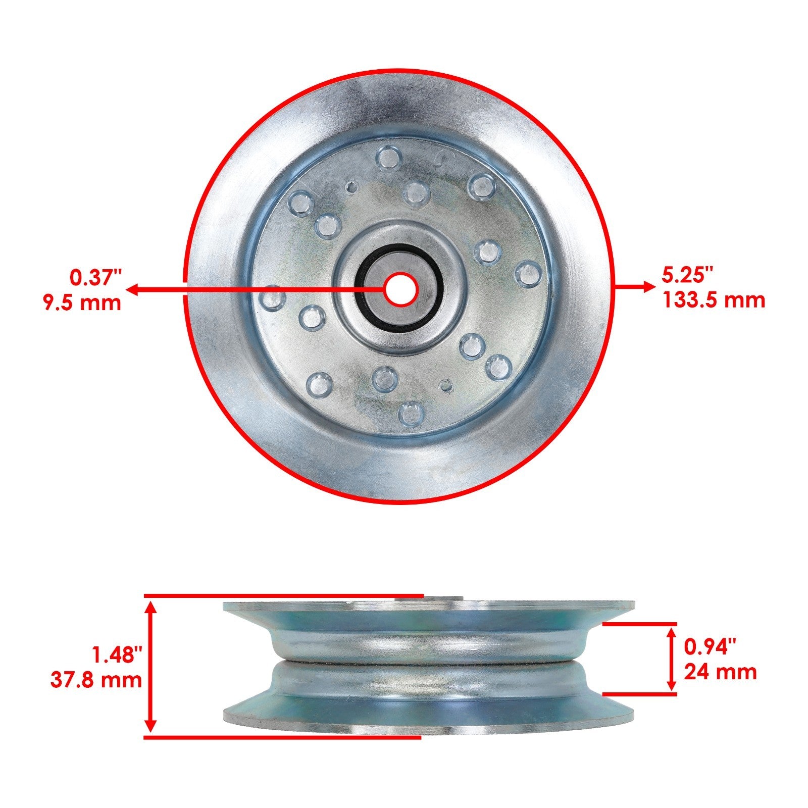 Deck Pulley 48 Inch Replacement for Cub Cadet PRO Z Z-Force (2019–2024)
