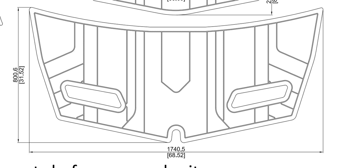 EVA Foam Teak Deck Flooring Pad for Mastercraft X10 (2015)