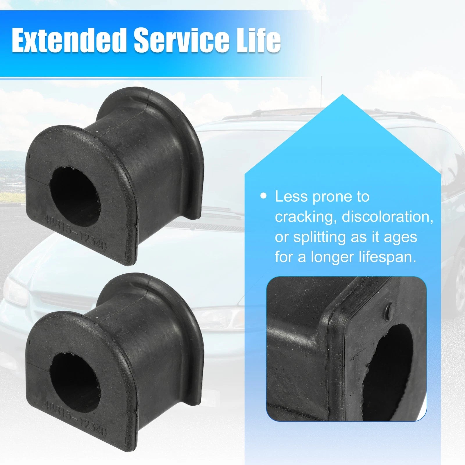 2pcs Suspension Stabilizer Bar Bushings Replacement for Toyota (2009–2020)