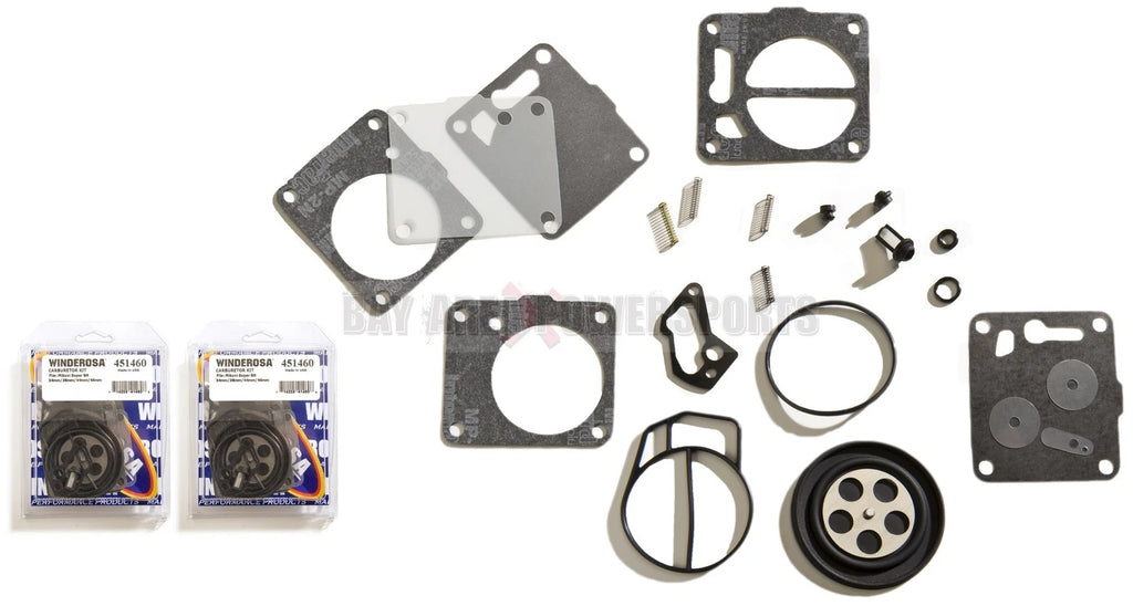 Dual Carburetor Rebuild Kit for Yamaha Superjet Waverunner 3 GP 650 700 701 760