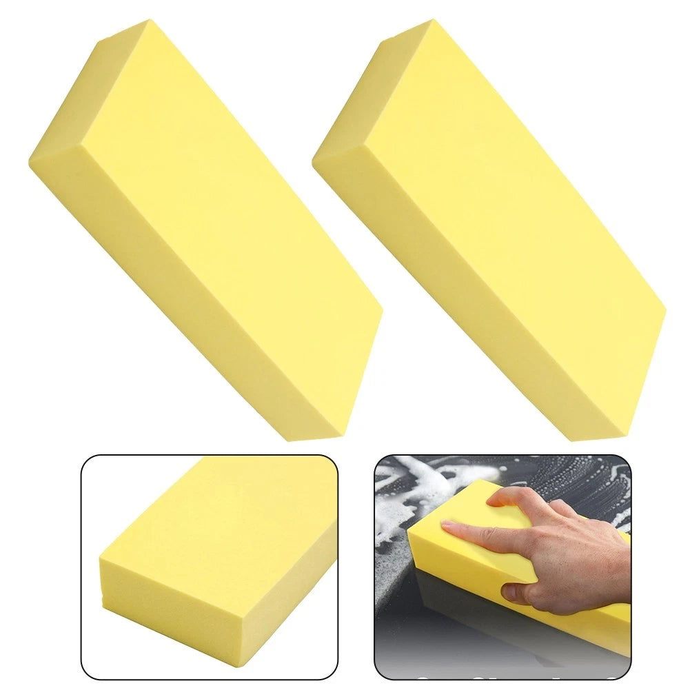 2Pcs Water Absorbing Sponge Foam Block for Car Cleaning