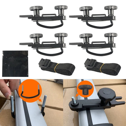 Set of 4 U-Bolt Clamps for Car Van Fitting (Outdoor Adventures)