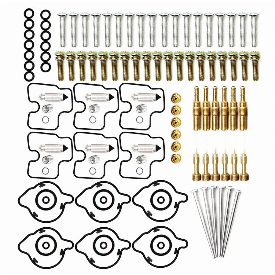 6 Set Carburetor Rebuild O-rings Gaskets Needle Kit for Honda GL1500CD Valkyrie
