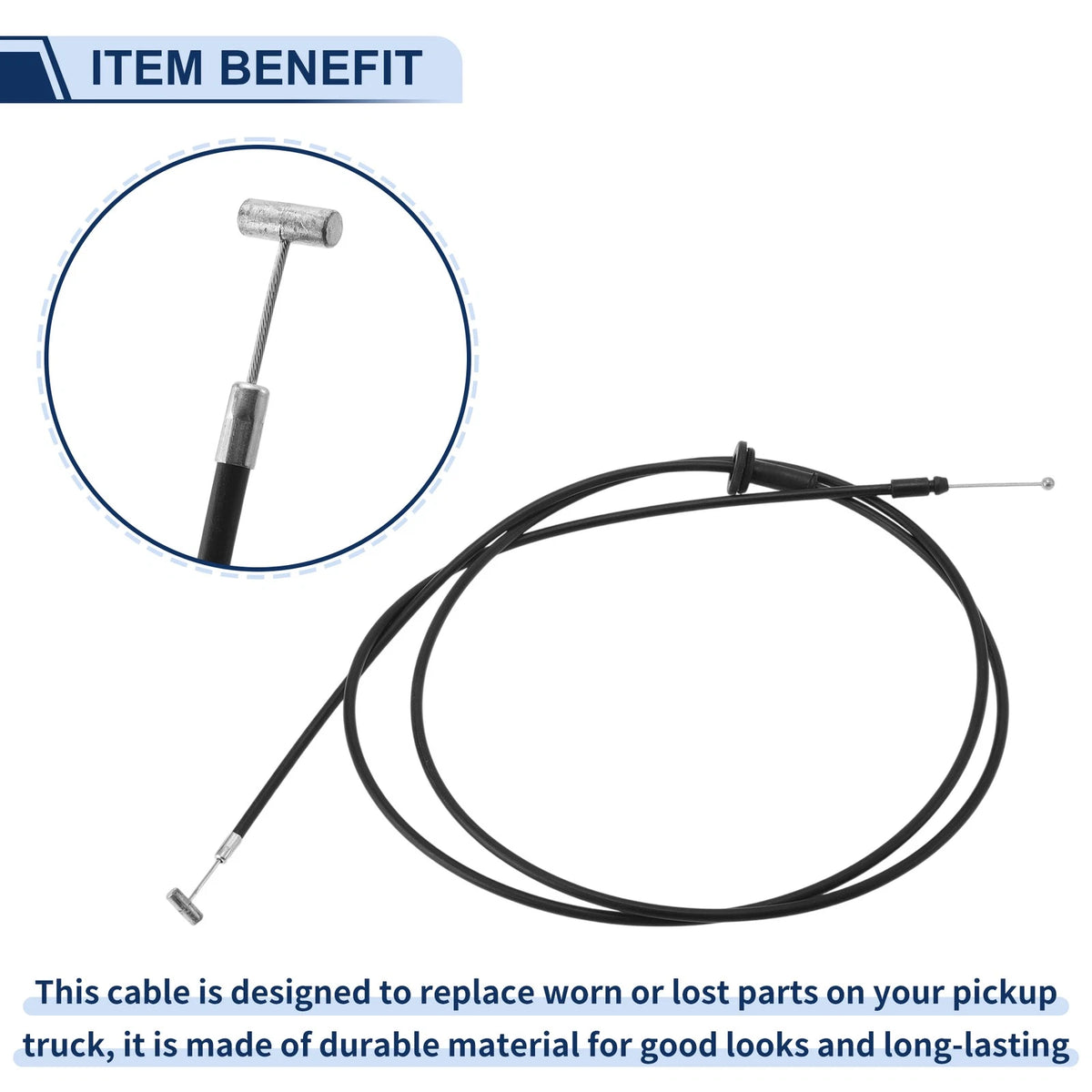Hood Latch Release Cable for Hyundai Elantra (2000–2006) No. 811902D000