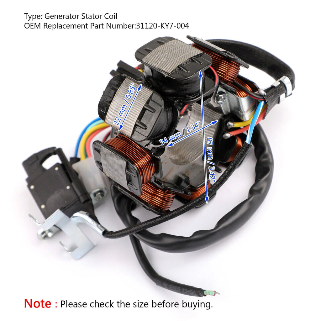 Stator Generator for Honda NX125 Transcity (1988–1990) 31120-KY7-004