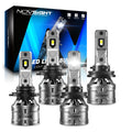 2X HB3/9005 + H11 LED Headlight Bulbs for High Low Beam (6500K)