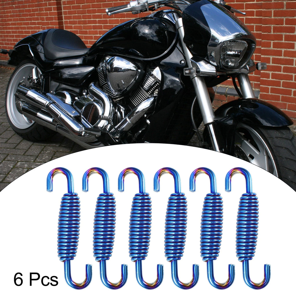 6 Pcs 55mm Exhaust Pipe Spring for Motorcycle (Universal)