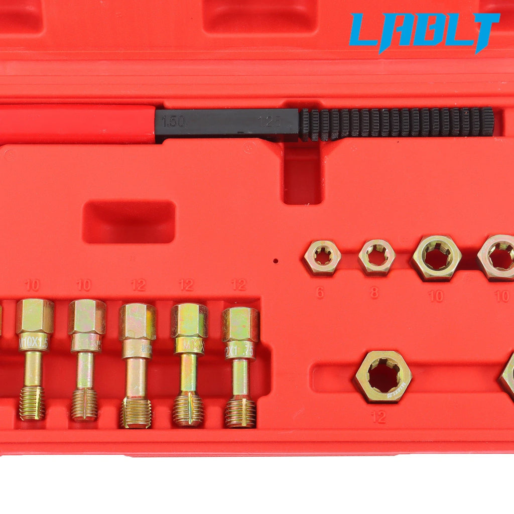 15pcs Metric Thread Chaser Set for M6-M12 (Repair Tool)