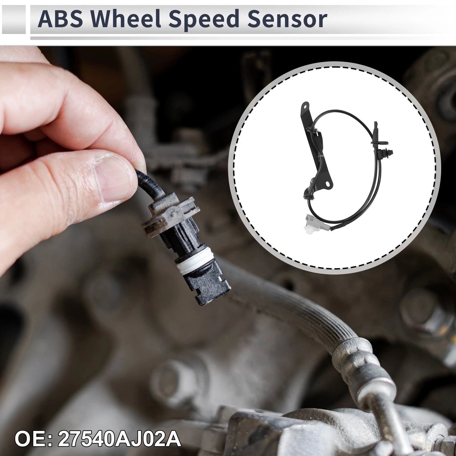 ABS Wheel Speed Sensor for Subaru Legacy Left (2009–2014)