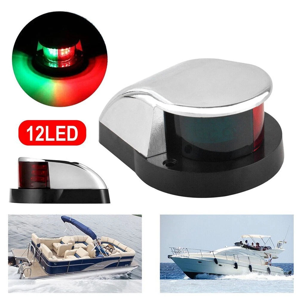 LED Navigation Sailing Light for Marine Boat (Red & Green)
