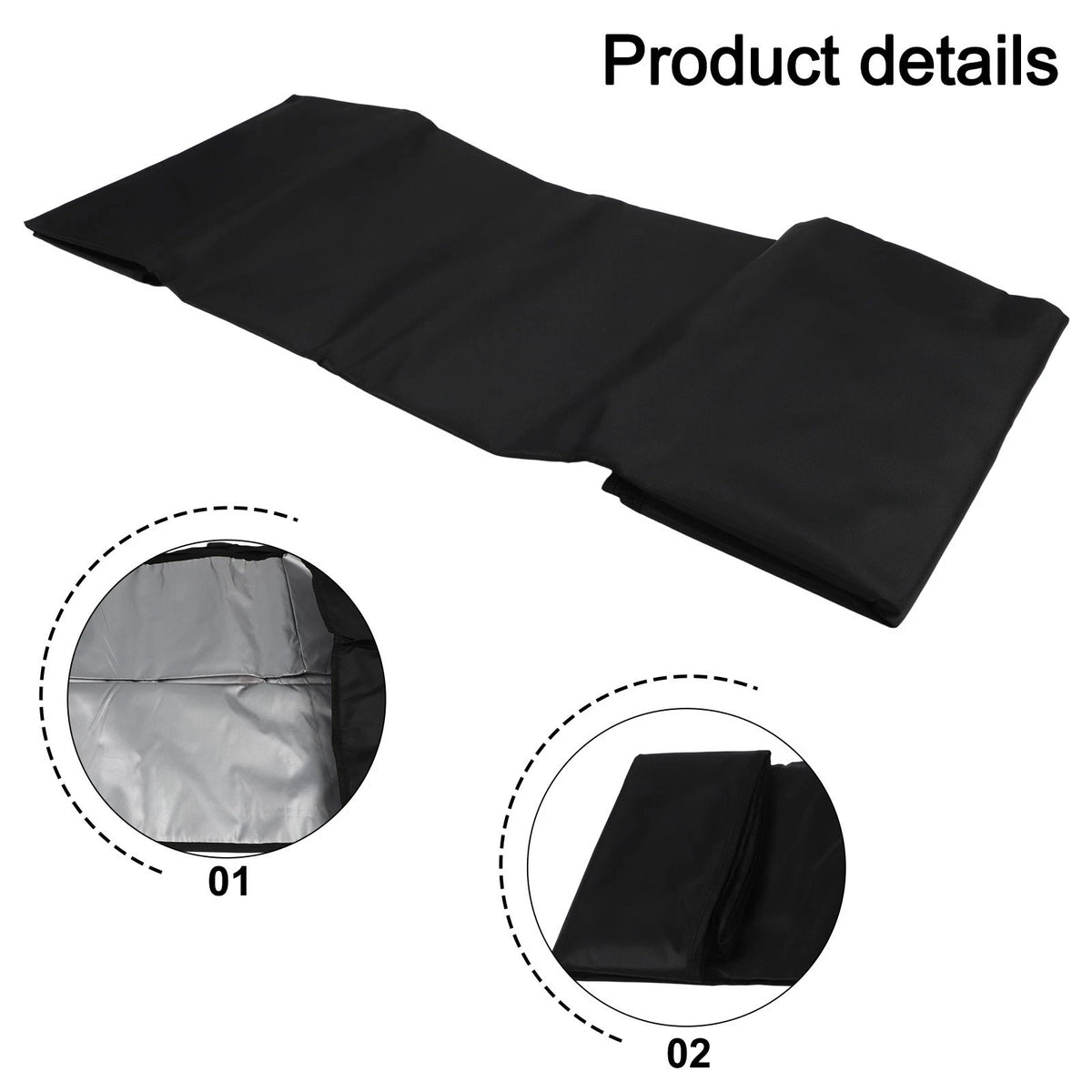 Rolling Cooler Cover for 80 Quart Cooler - Black Waterproof, Air Vents, Handles