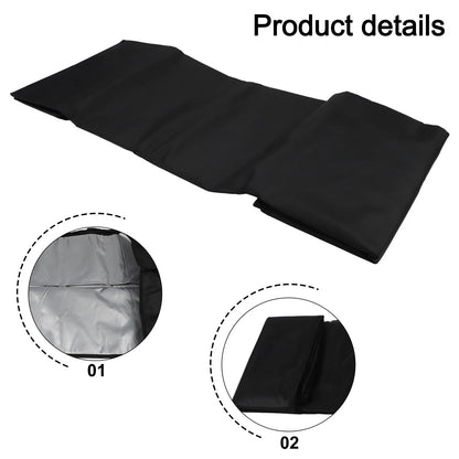 Rolling Cooler Cover for 80 Quart Cooler - Black Waterproof, Air Vents, Handles