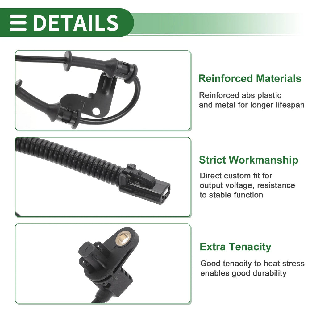 ABS Wheel Speed Sensor Front Left Replacement for Hyundai Accent (2018–2024)