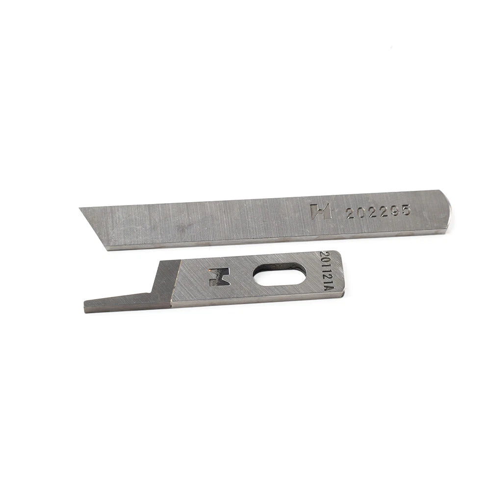 Set of 2 Upper & Lower Knives for Juki MO-6800 Series & Pegasus Overlock