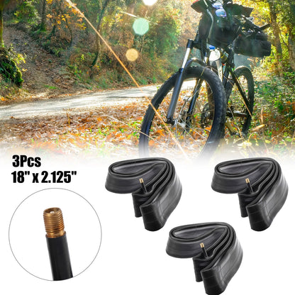 Bike Inner Tube 18x2.125 Straight Valve Replacement for MTB Bicycle (19–19)