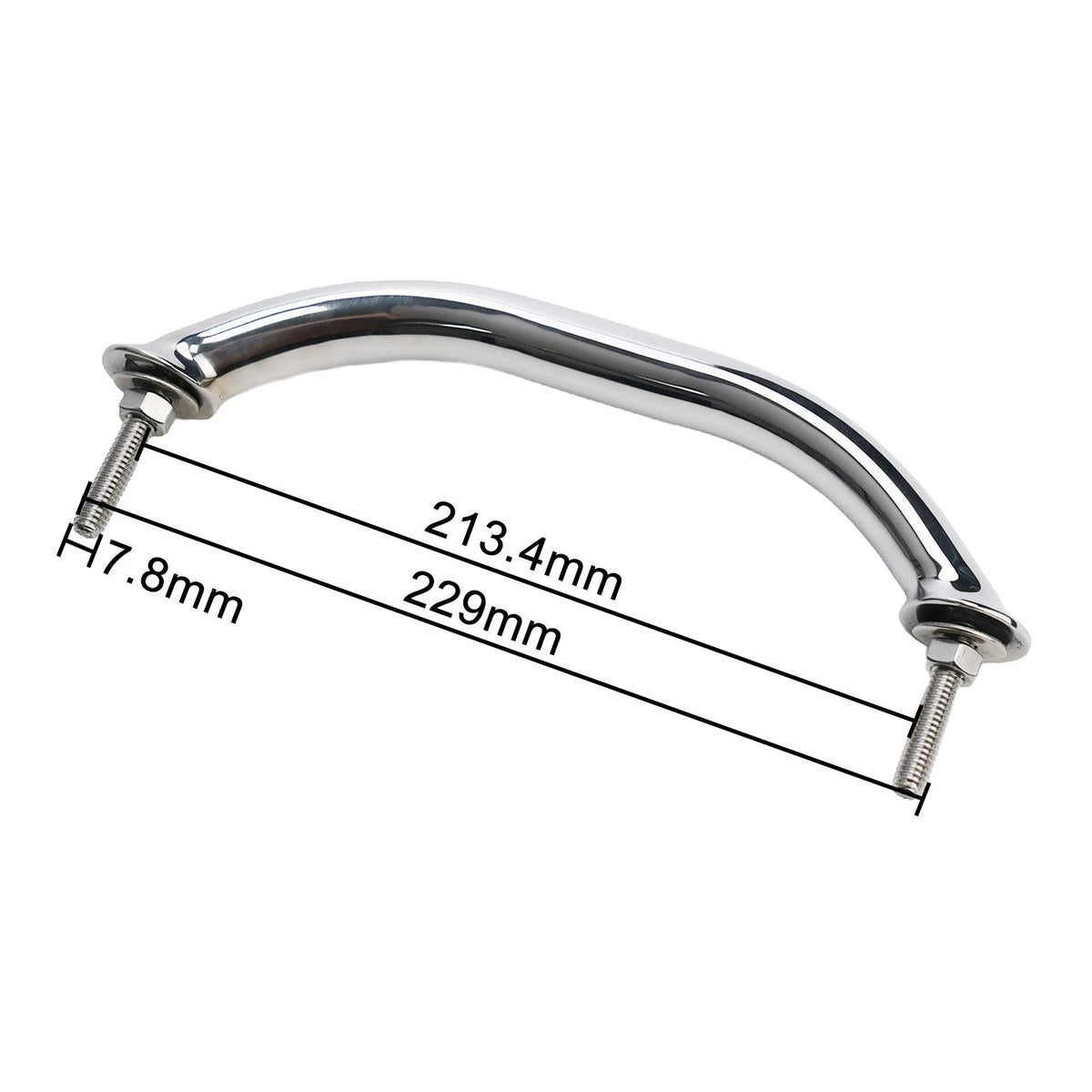 Boat Marine Hardware 8" Stainless Steel Polished Hand Rail Grab Handle