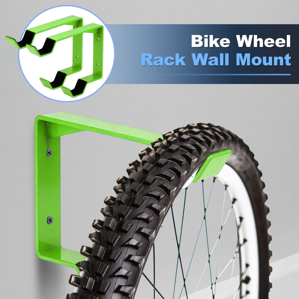 Bike Wheel Rack Wall Mount Set for Universal Fit (1990–2025)