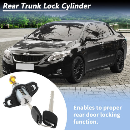 Trunk Lock Cylinder with 2 Keys Replacement for Toyota Corolla 1.8L (2003–2008)