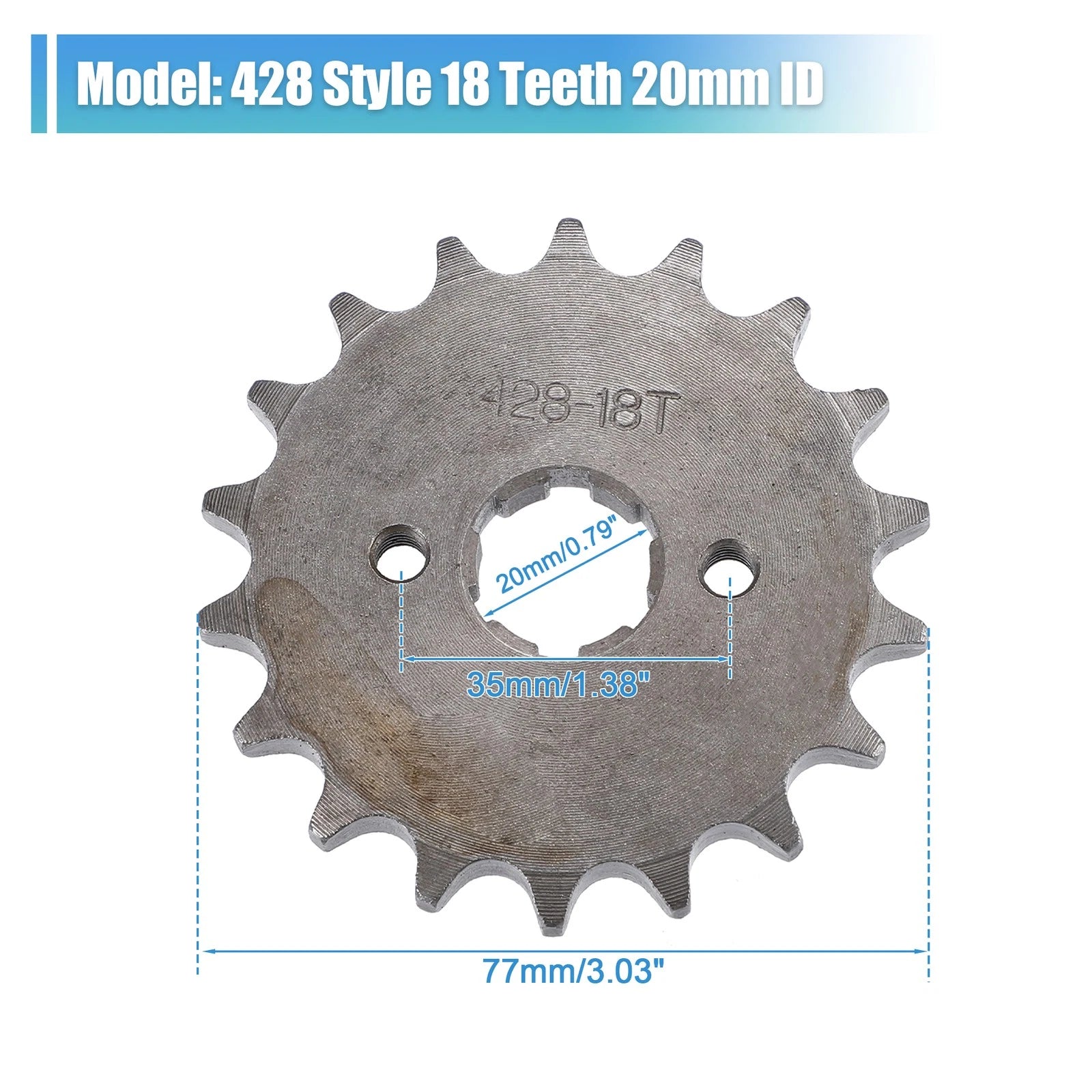 Front Engine Sprocket Set 18T 20mm ID for Dirt Pit Bike ATV (2010–2026)
