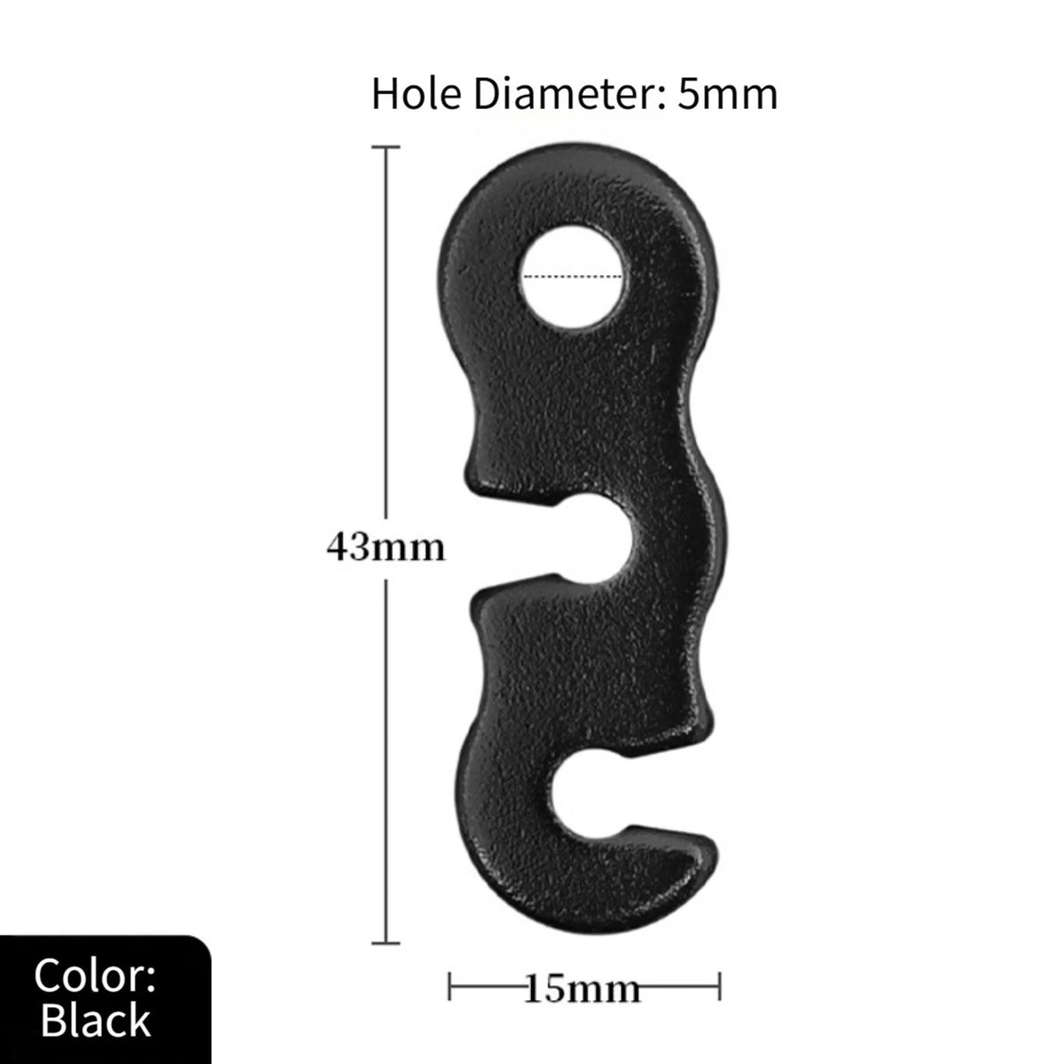 Lightweight Tent Rope Clamp for Easy Length Adjustment