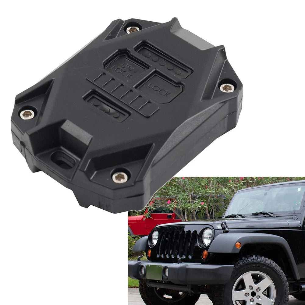 Remote Key Fob Shell Case Cover for Jeep Wrangler JK (2007–2017) Black