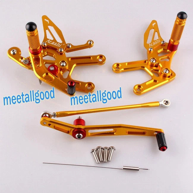 CNC Rearset Foot Pegs for Yamaha YZF R6 (2006–2016)