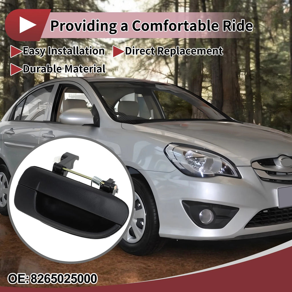Car Exterior Door Handle Rear Right Replacement for Hyundai Accent (2006–2017)