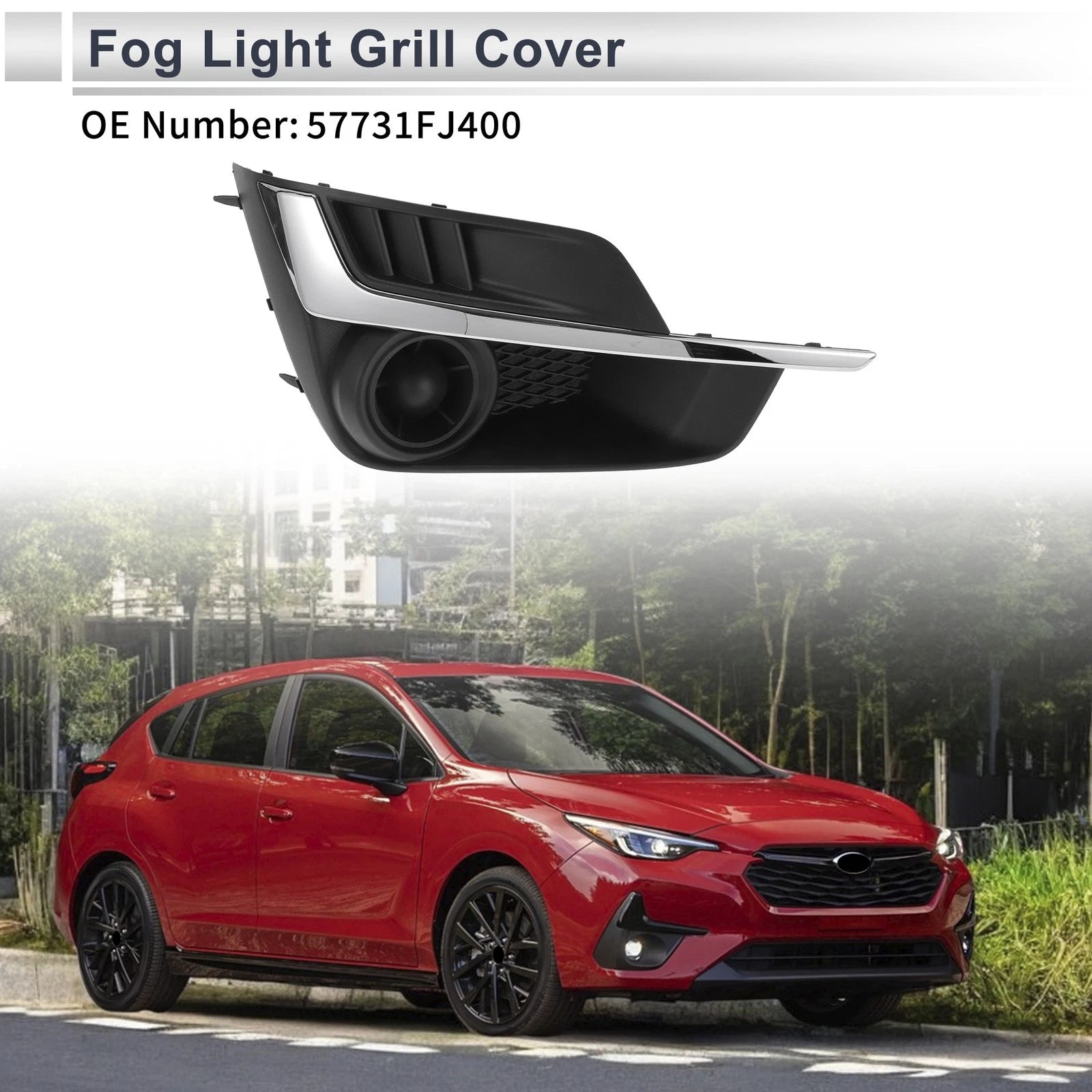 Front Right Fog Light Grill Replacement for Subaru Impreza (2015–2016)