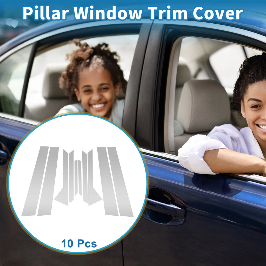10pcs Door Pillar Window Trim Replacement for Ford Fiesta (2011–2015)