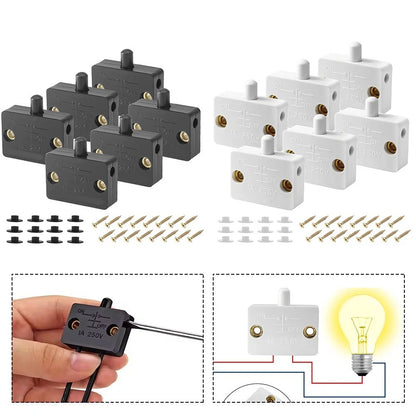 6 Pack Automatic Light Switch for Closet Door Normally Closed Function