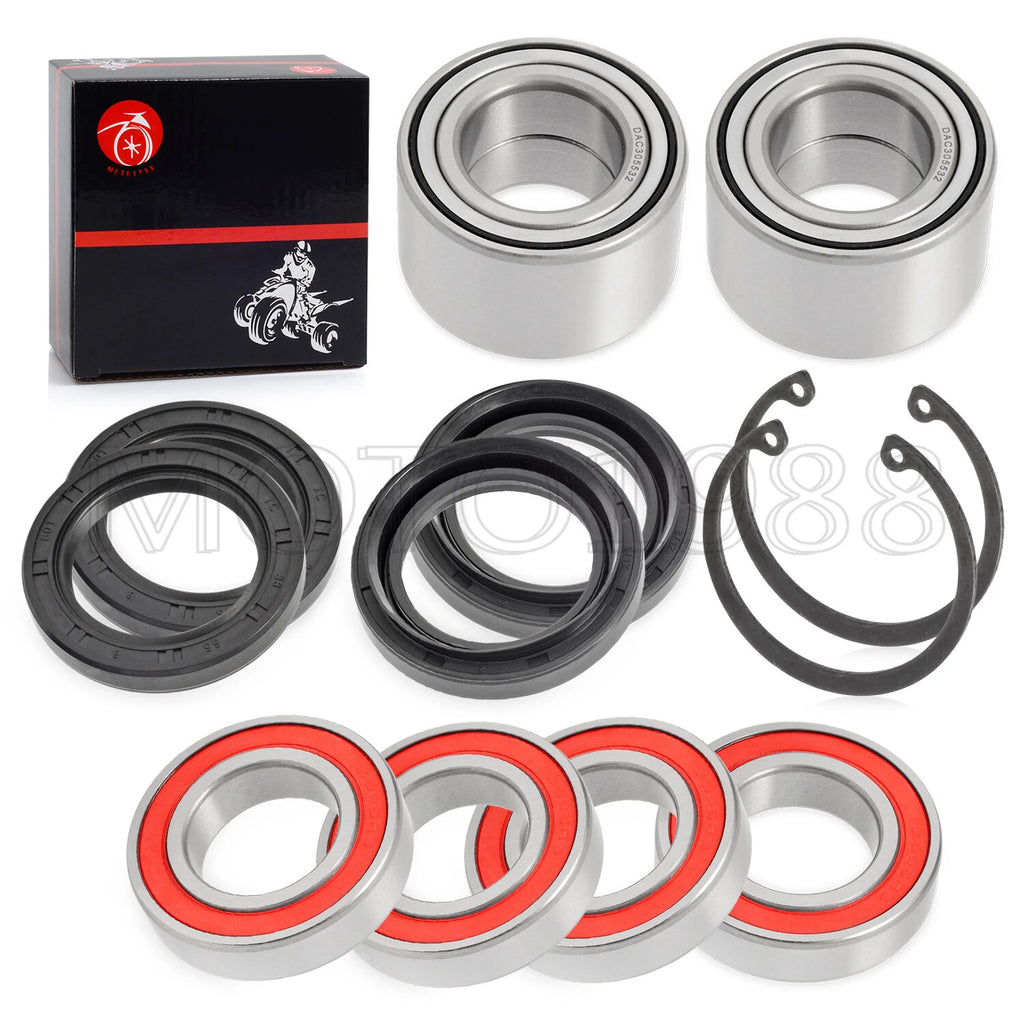 Front Rear Wheel Bearing Seals for Yamaha Big Bear 400 YFM400FB (2007–2012)