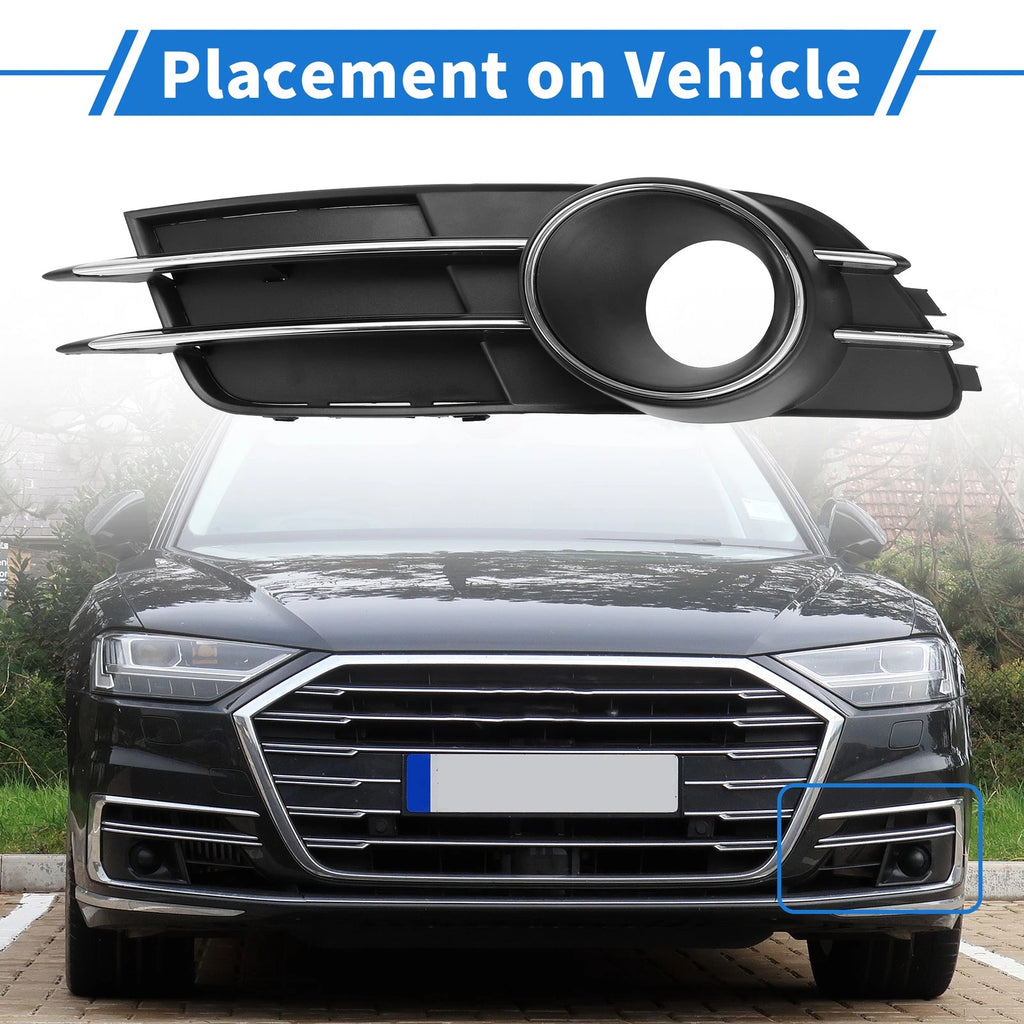 Front Left Fog Light Grill Replacement for Audi A6 C7 (2011–2014)