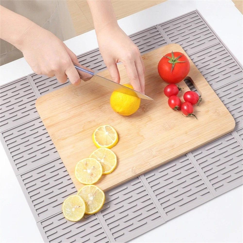 4X Customizable Silicone Drying Mats for Kitchen Use