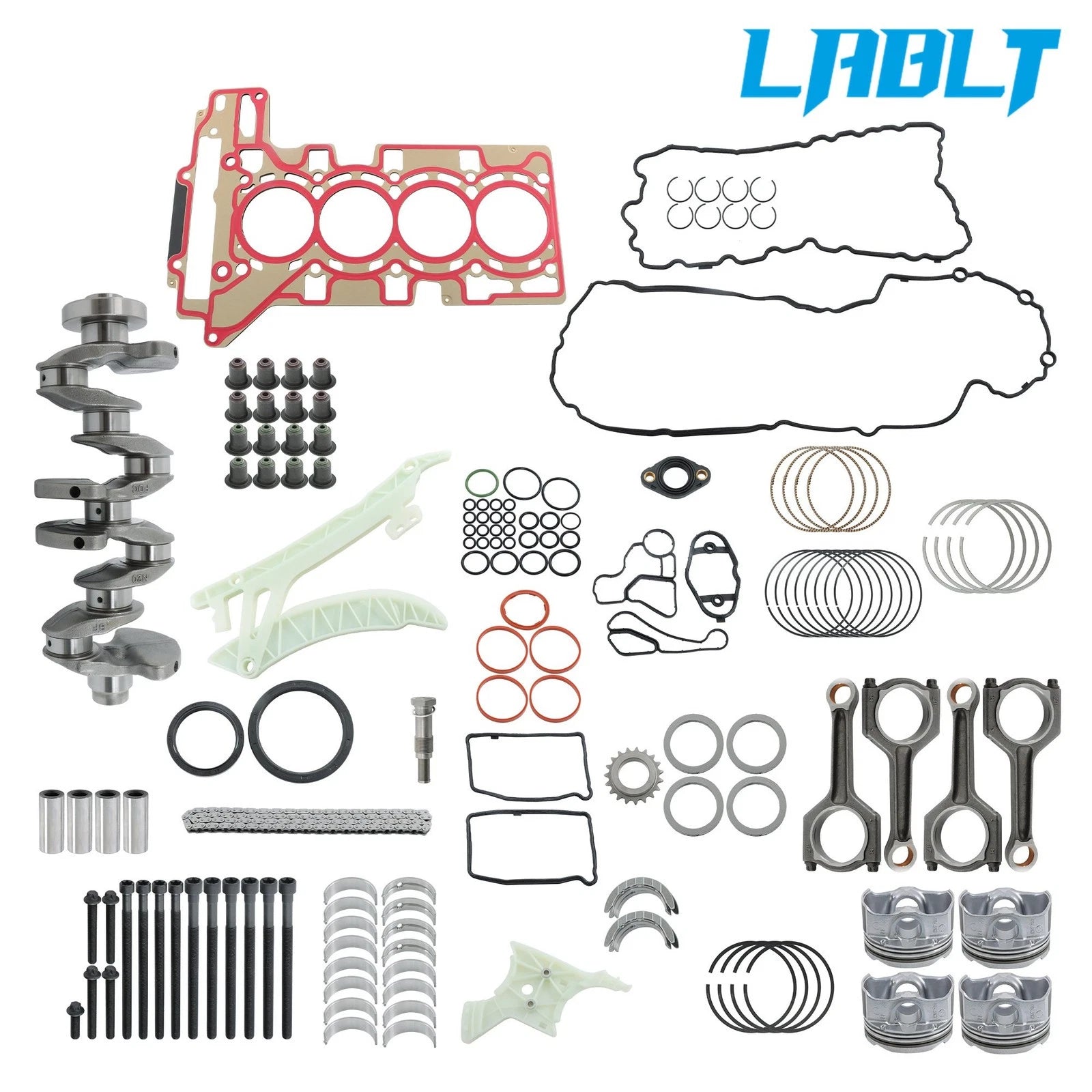 Engine Overhaul Rebuild Kit for BMW 2.0 (Crankshaft, Rods, Pistons, Gaskets)