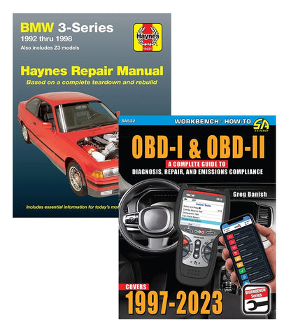 OBD I & II Complete Guide & Haynes Manual Set for BMW 3 Series (1992–1998)