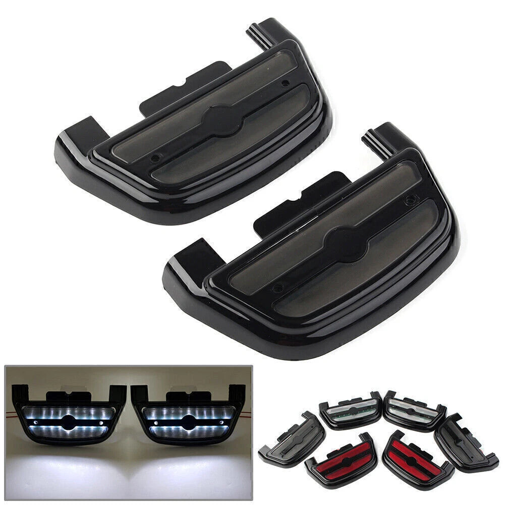LED Light Footboard Cover for Harley Touring Road Dyna FL (Year Range)