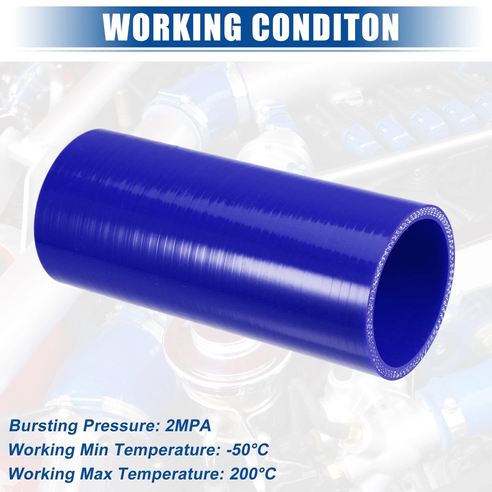 2.25" ID 6" Length Silicone Reducer Hose for Intercooler (Universal)