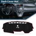 Dashboard Dash Cover Mat for Honda CR-V (2017–2022) Sun Protector Black Red